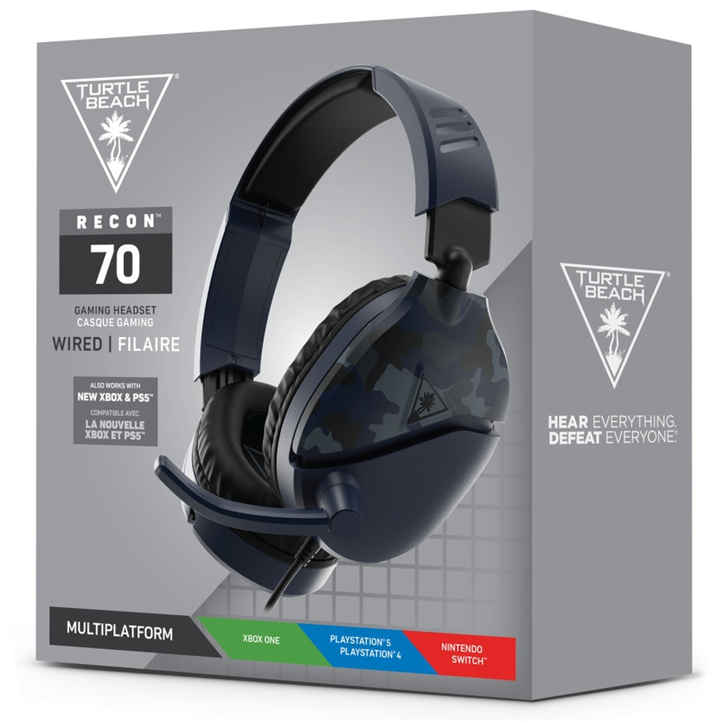 Audífonos Gamer Turtle Beach Recon 70 Alámbrico 3.5mm