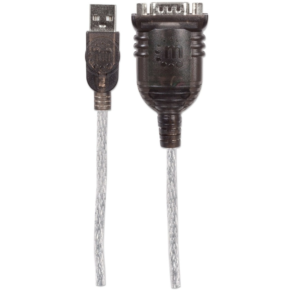 Cable USB Serial Manhattan USB Macho - DB9 Macho 45cm