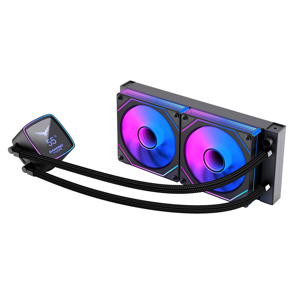 Enfriamiento Líquido Para CPU Naceb NA-0655N Boreal 2x 120mm Hasta 1800RPM 