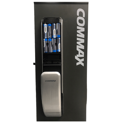 Commax cdl210r - cerradura biométrica inteligente con apertura por medio de diferentes validaciones como huella, pin o tarjeta (Open Box)