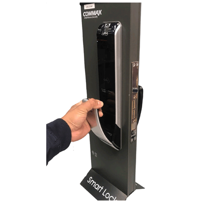 Commax cdl210r - cerradura biométrica inteligente con apertura por medio de diferentes validaciones como huella, pin o tarjeta (Open Box)