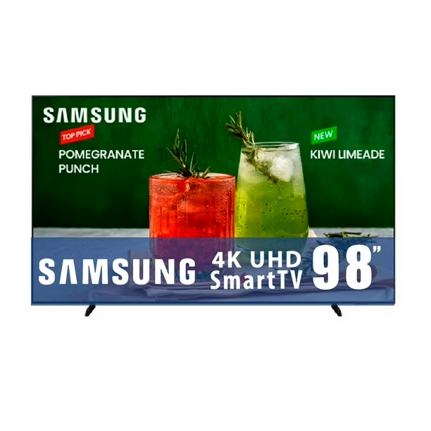 Pantalla samsung bed-h 98 in led crystal 4k uhd resolución 3840x2160 smart tv  admon contenido 16/7 3y
