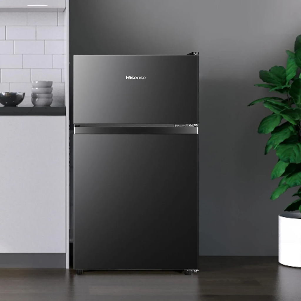Frigobar hisense 3.1pies 2 puertas negro