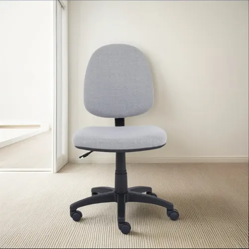 Silla básica  nextep ne-650bg de altura ajustable color gris - base giratoria tela en malla ajustable 10 cm