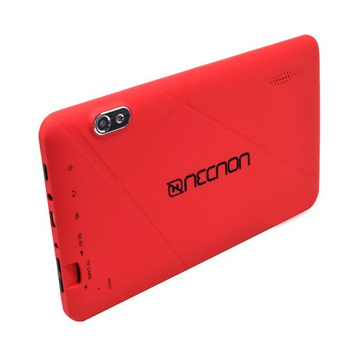 Tablet 7" necnon m002q-2-rj android 10 ram 2/16ggb cam 2/5mp quadcore 1.8ghz funda silicon rojo