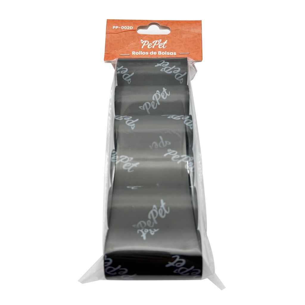 Rollos de Bolsas para Desechos Pepet 6 Rollos 90 Bolsas
