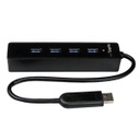 Hub StarTech USB A 3.0 Macho - 4x USB A 3.0 Hembra 5000 Mbit/s 15cm