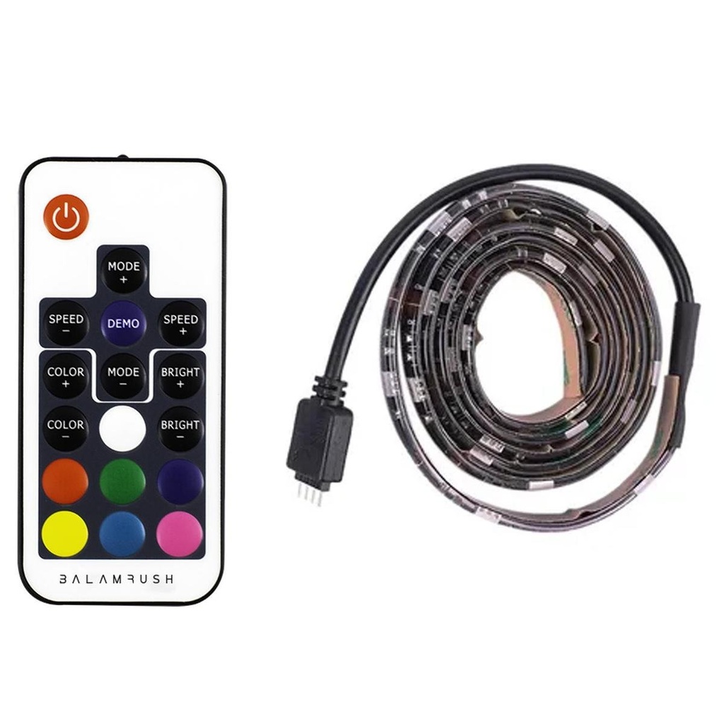 Tira Iluminacion Balamrush RGB Monitor/Escritorio Usb BR-931564