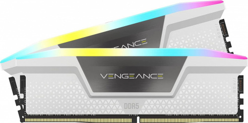 Memoria dimm ddr5 corsair cmh32gx5m2b5200c40w 32gb 2x16gb 5200mhz vengance rgb blanco