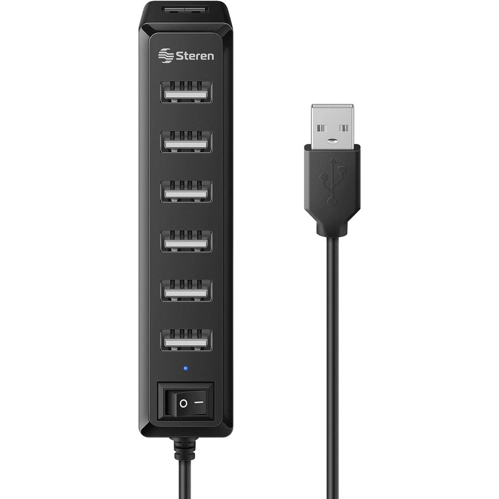 Docking Station Steren USB-537 USB 2.0 de 7 Puertos
