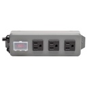 Barra De Contactos Tripp Lite Waber Industrial 3 Tomacorrientes 2.74m Clavija NEMA 5-15P Protector De Switch