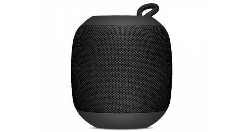 Bocina brobotix bluetooth puerto usb y micro sd, radio fm, redonda color negro