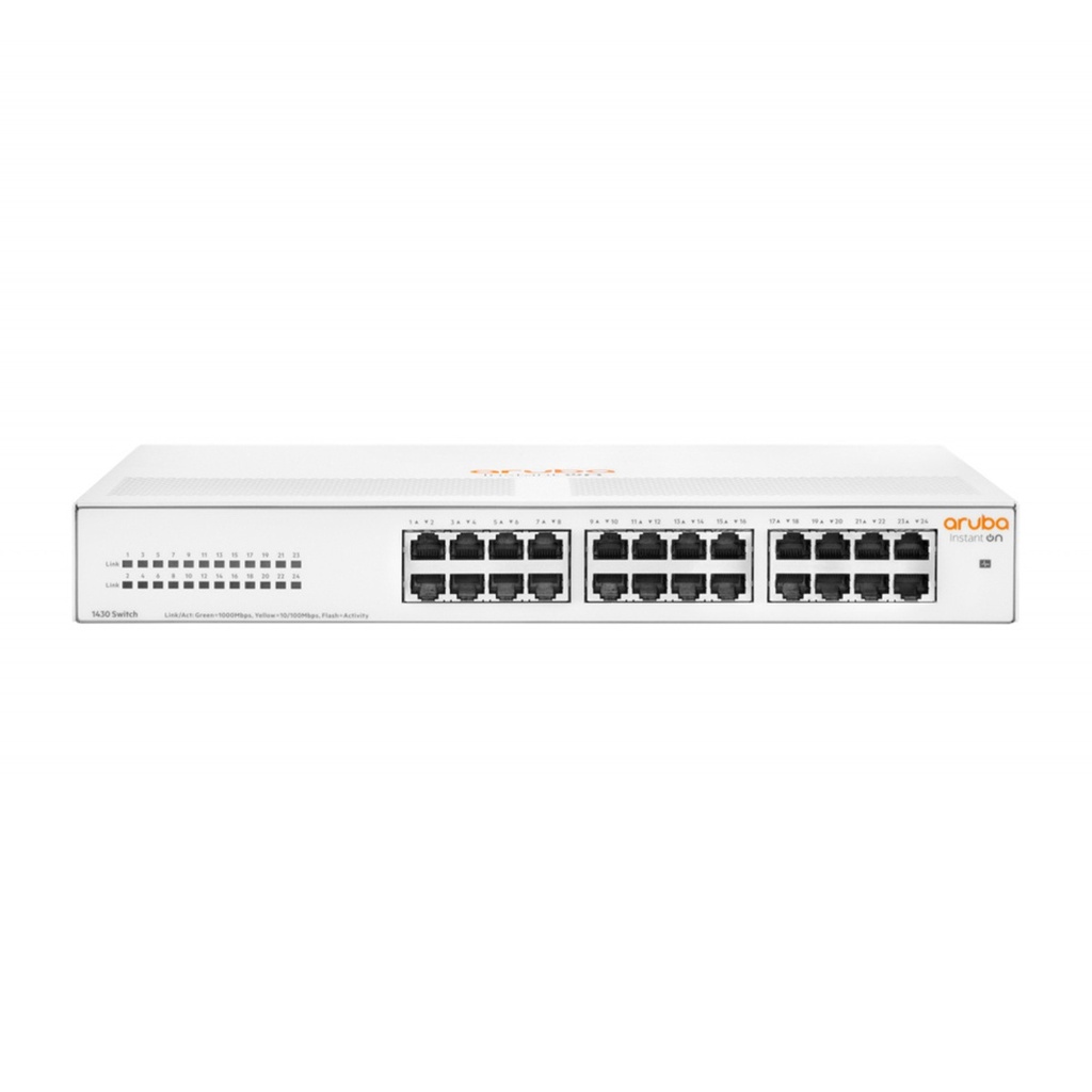 Switch HPE Instant On Gigabit Ethernet 1430 24G 24 Puertos 10/100/1000Mbps 48 Gbit/s 8.192 Entradas No Administrable 