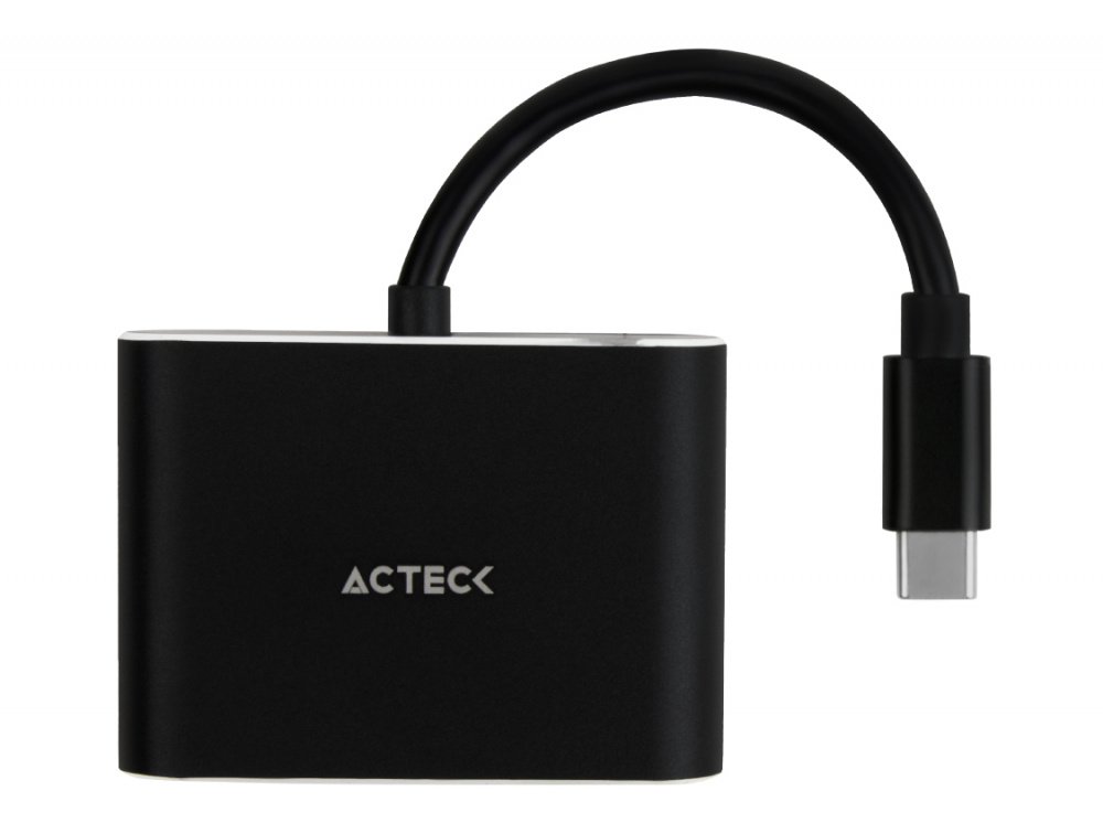 Adaptador acteck shift plus av420 de usb-c a hdmi mas vga, ac-934657
