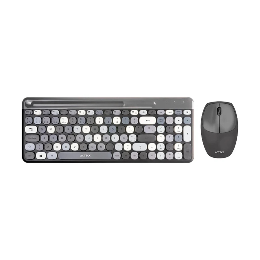 Kit de Teclado y Mouse Acteck Creator Chic Colors MK470 Inalámbrico USB Español