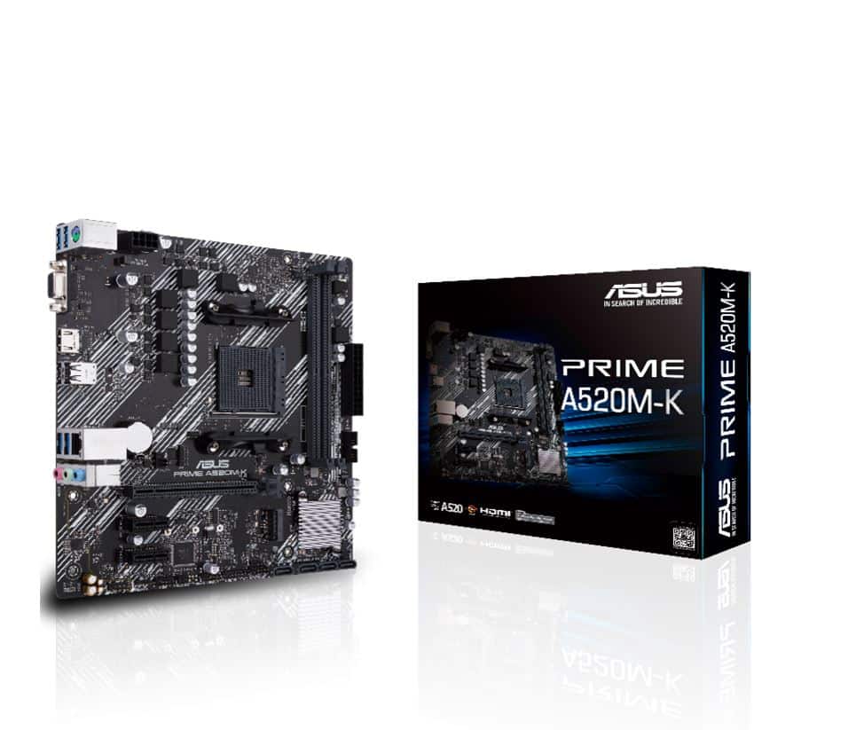 Tarjeta Madre Asus Prime A520m-k AM4 AMD 3ra gen Ryzen DDR4 hdmi m.2