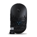 Mouse vorago inalambrico tipo c y bt 2400 dpi recargable negro mo-208