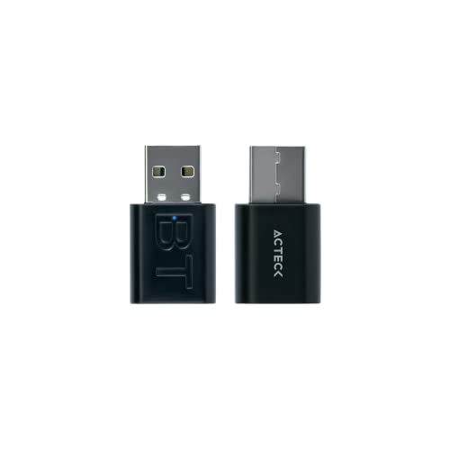Adaptador acteck shift nano rtx450 usb tipo a, a 3,5 mm, bluetooth, negro