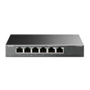Switch TP-Link Fast Ethernet TL-SF1006P 6 Puertos 10/100Mbps 1.2 Gbit/s 2.000 Entradas No Administrable
