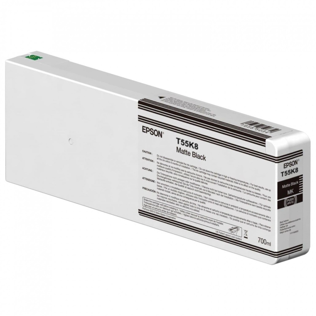 Cartucho De Tinta Epson UltraChrome HD 700 ml Color Negro Mate
