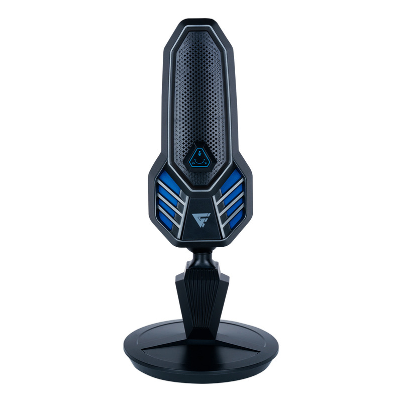 Microfono game factor usb tipo c y a rgb base giratoria antipop mcg800