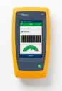Tester de cables y de red linkiq fluke networks liq-100 permite encontrar la velocidad máxima de cableado hasta 10 gbps, comprobación de carga poe, identifica la información del switch mide longitudes hasta 305 metros, pantalla táctil descarga reportes pdf
