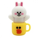 MEMORIA USB 32GB CONEJO EN TAZA