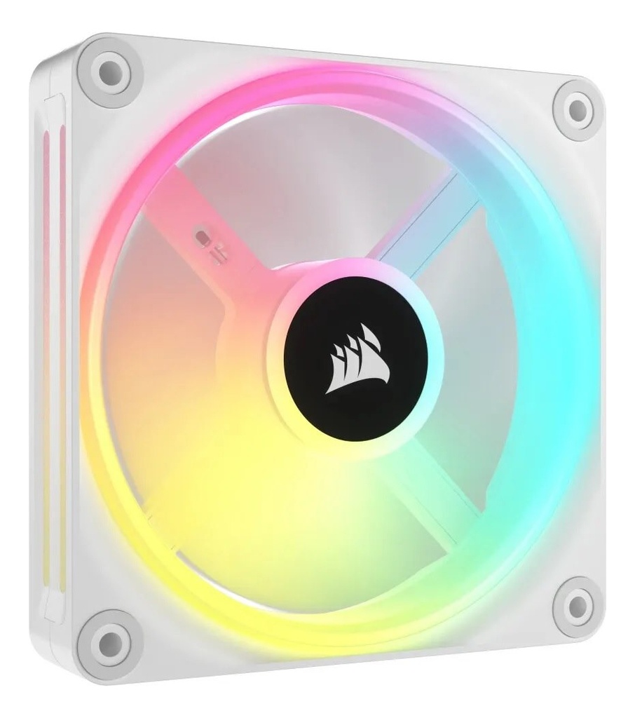 Ventilador gabinete corsair co-9051007-ww icue link qx140 rgb 1 fan 140mm domo magnetico blanco