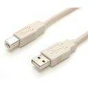 Cable usb 2.0 beige de 1.8m a macho a b macho para impresora - startech.com mod. usbfab_6