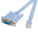 Cable 1.8m para gestión de router consola cisco rj45 a serial db9 - rollover - macho a hembra - startech.com mod. db9concabl6