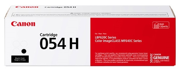 Toner negro canon 054 h  rendimiento 3,100 paginas compatible con lbp622cdw,  mf644cdw.
