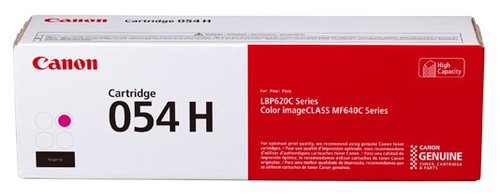Toner magenta canon 054 h  rendimiento 2,300 paginas compatible con lbp622cdw,  mf644cdw.