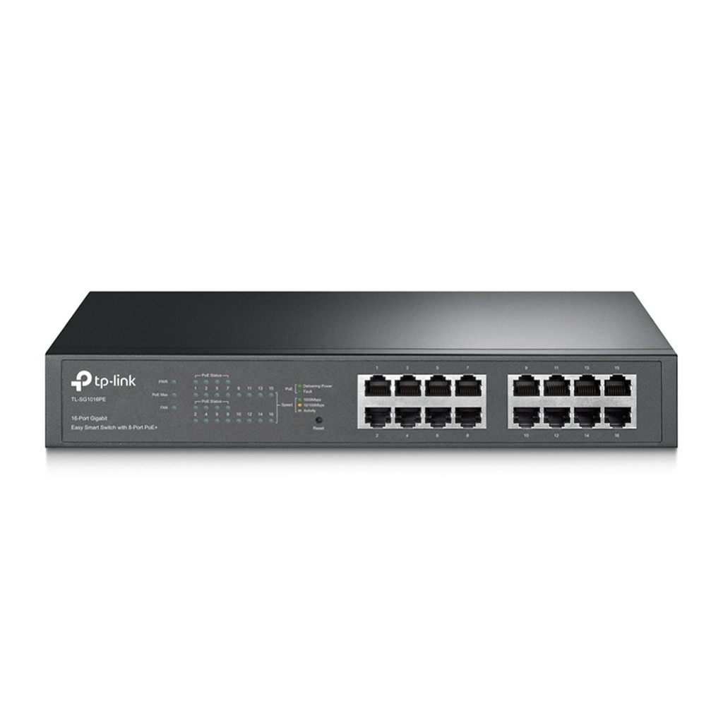 Switch TP-Link Gigabit Ethernet TL-SG1016PE 16 Puertos 10/100/1000 Mbps 32 Gbit/s 8000 Entradas Administrable