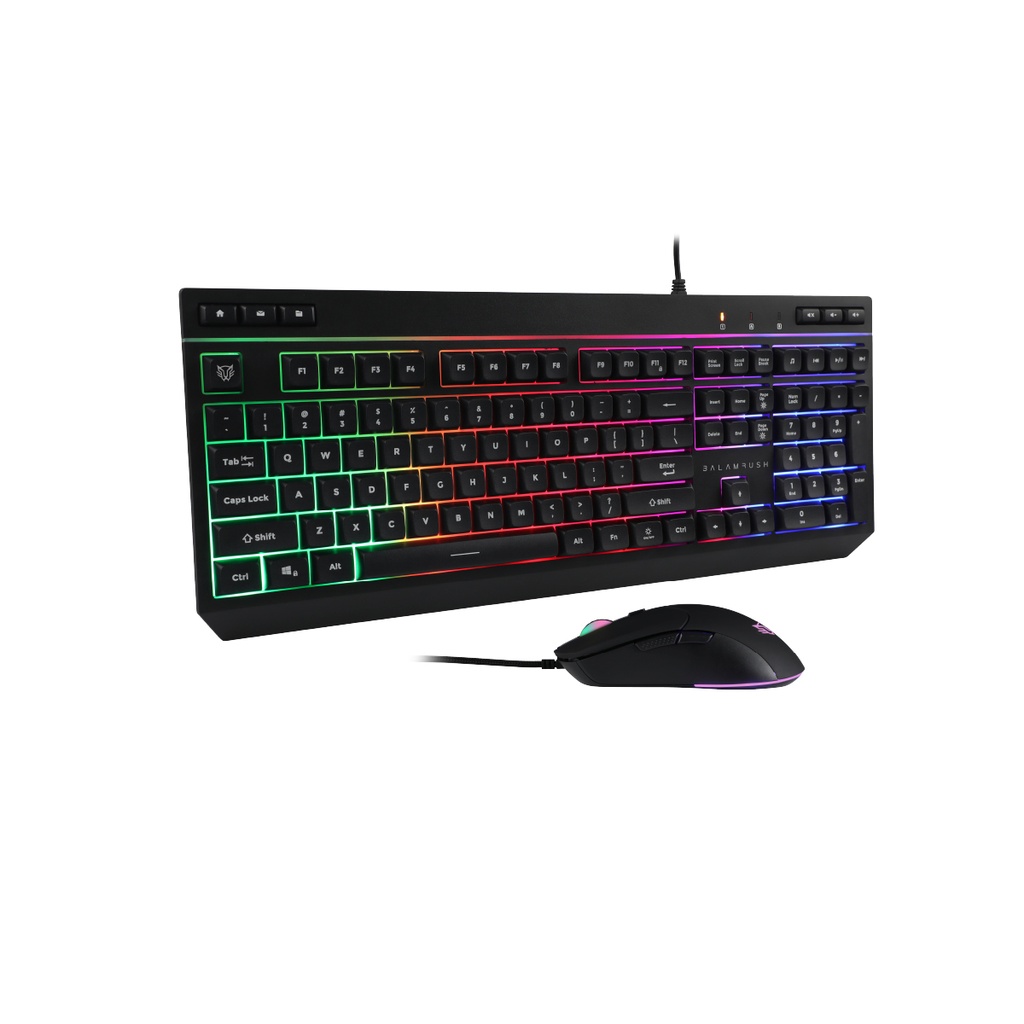 Kit Gamer de Teclado y Mouse Balam Rush SQUAD MASTER PLUS KTM555 Alámbrico USB Español