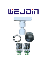 Wejoin wjbspl01 - kit para adaptar barrera de brazo normal a brazo  led