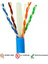 Saxxon outp6cop305b - cable utp 100% cobre / categoria 6 / color azul / interior / 305  mts / 4 pares / fluke test / cert iso900