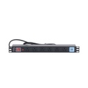 PDU Para Rack Thorsman THTCM6CUSB 1U A-8V 15A 125V 6 Contactos 