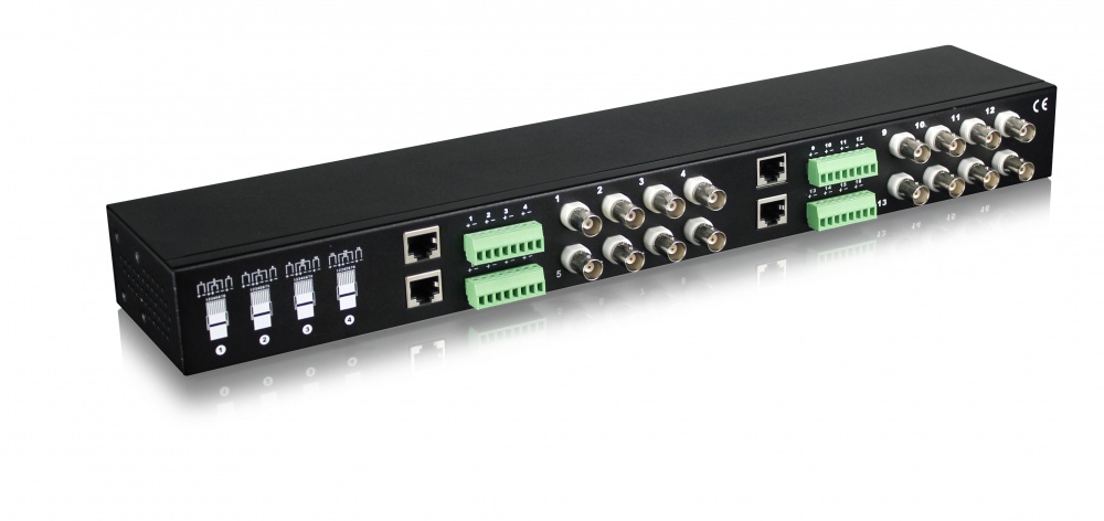 Utepo utp116phd - transceptor pasivo de 16 canales de video  hdcvi / tvi / a hd / cvbs / 350m a  720p / 200m a  1080p / 200m a 4