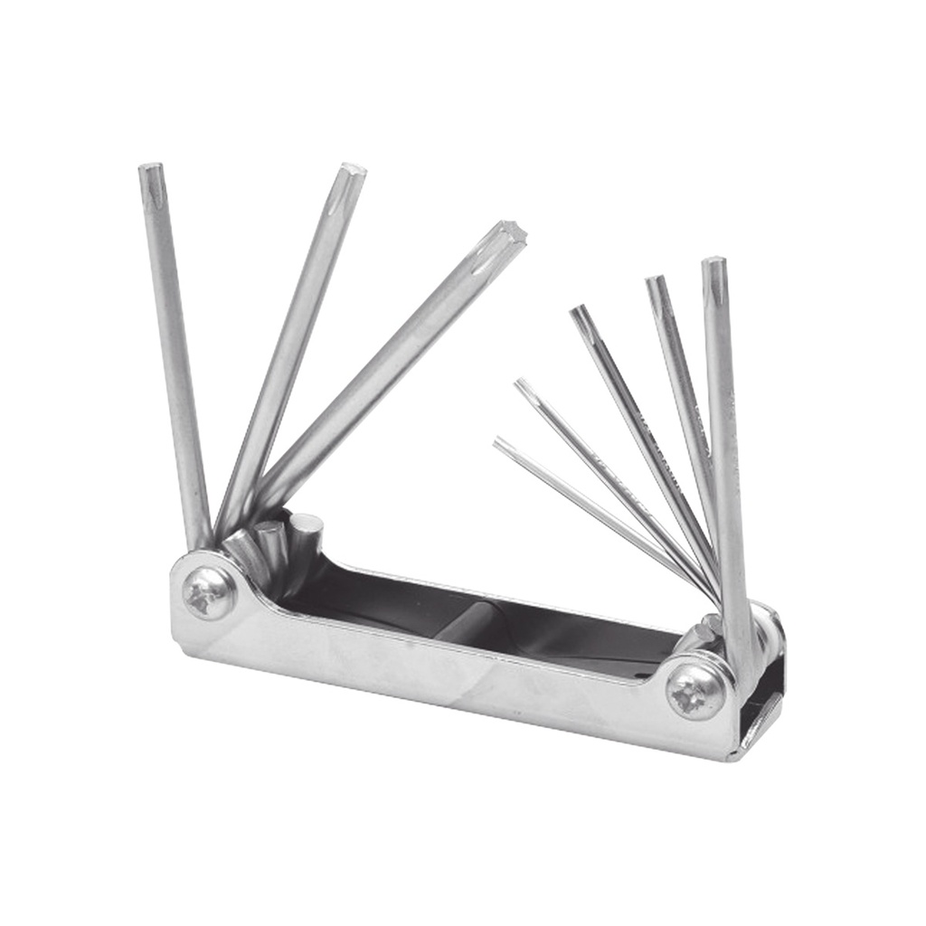 Juego de 8 Llaves Hexagonales Torx Surtek SYS-ALLFTN8 Tipo Navaja Estuche Metálico