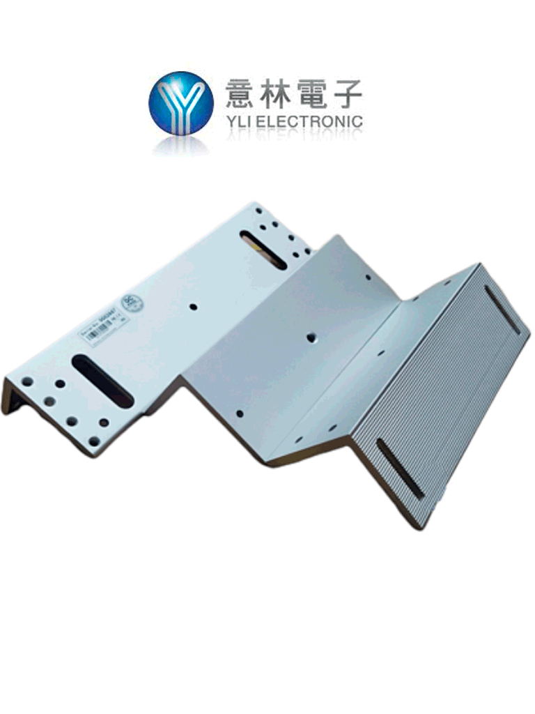 Yli ym500nzl - soporte de electroiman para puerta con apertura interior / 500  kg / tipo z / compatible con ym500n