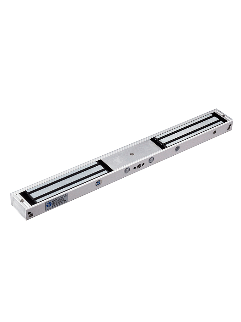 Yli ym180ndled - chapa magnética doble de 750 lbs de sujeción total con indicador led/ voltaje de 12vdc / nc y no