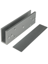 Zkteco lmb180u - soporte en u para montaje de electroimán para puerta de vidrio sin marco, compatible con cerradura magnética co