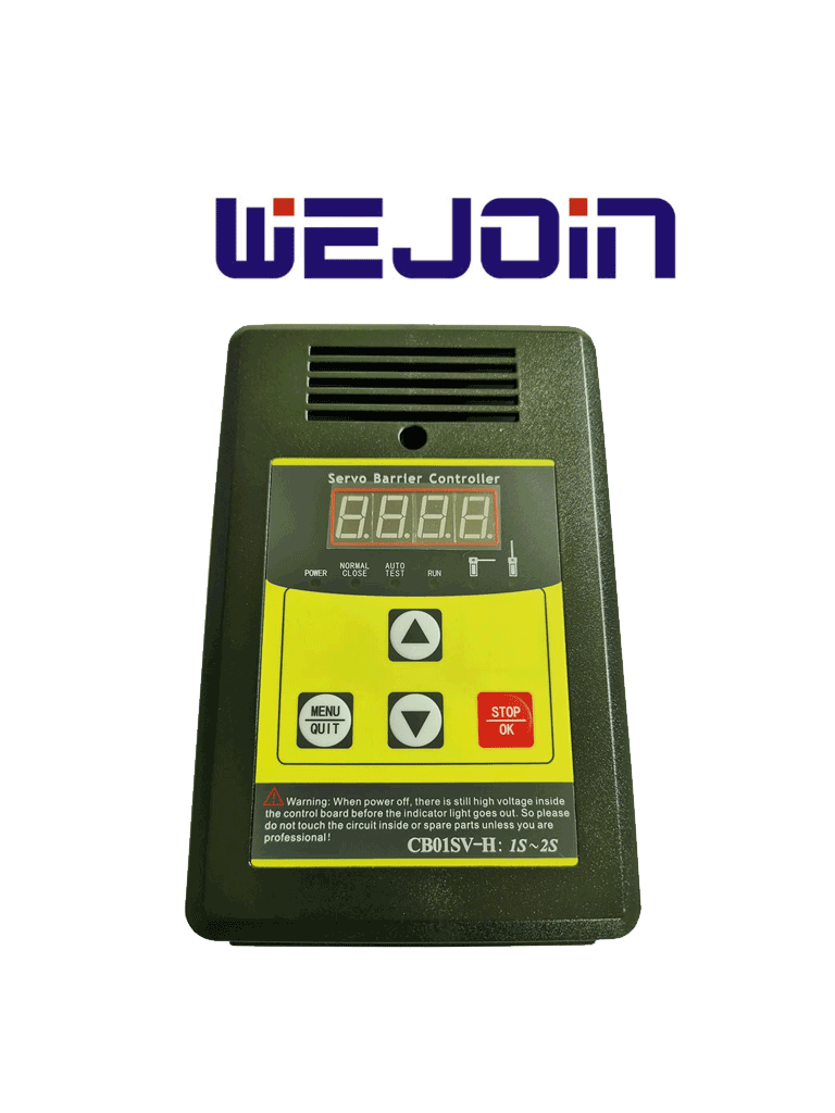 Panel De Control Para Barrera WEJOIN WJBCP04 Compatibilidad Para WJCB01SV-H