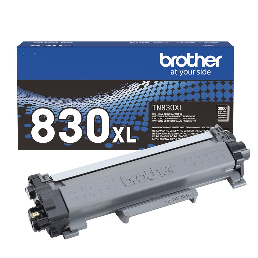 Tóner brother tn830xl negro - rendimiento aproximado 3