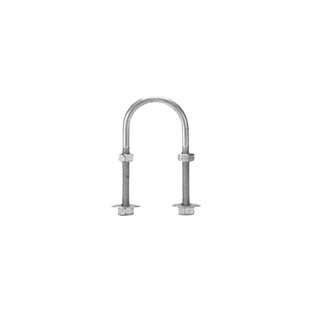  abrazadera tipo u de 1 1/2", con acabado electro zinc, no incluye tuercas y arandelas  