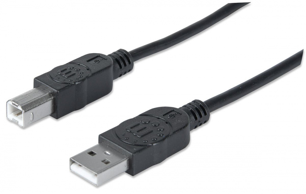Manhattan Cable USB-A Macho - USB-B Macho, 1 Metro