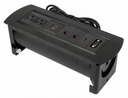 Caja Para Mesa Manhattan 164856 2 Puertos 2x USB 2x RJ-45