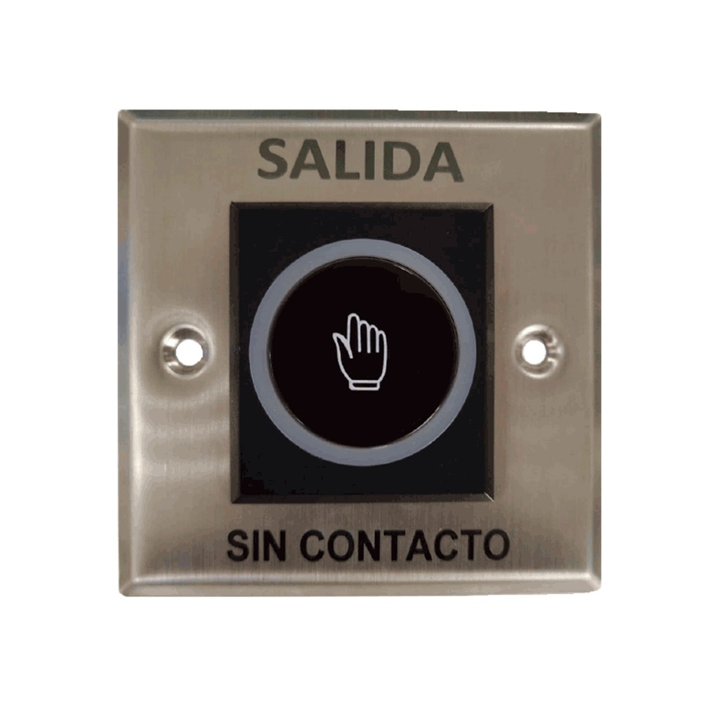 Botón de Salida sin Contacto ZKTeco TLEB2 Alámbrico Acero Inoxidable 