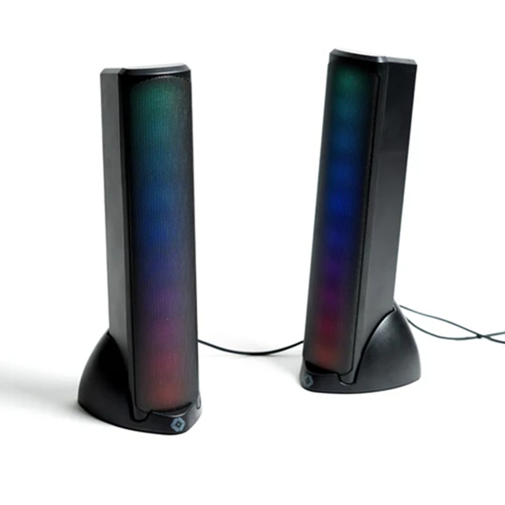Bocinas Gamer Perfect Choice RGB Bluetooth 3.5mm Estéreo 2.0