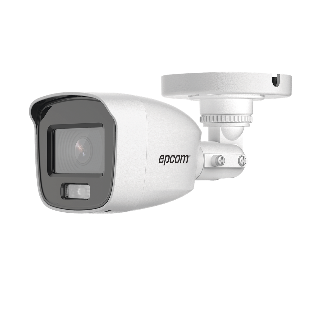 Bala turbohd 2 megapíxel (1080p) / lente 2.8 mm / colorvu / microfono integrado / imagen a color 24/7 / policarbonato / luz blanca 20 mts / exterior ip66 / tvi-ahd-cvi-cvbs / dwdr